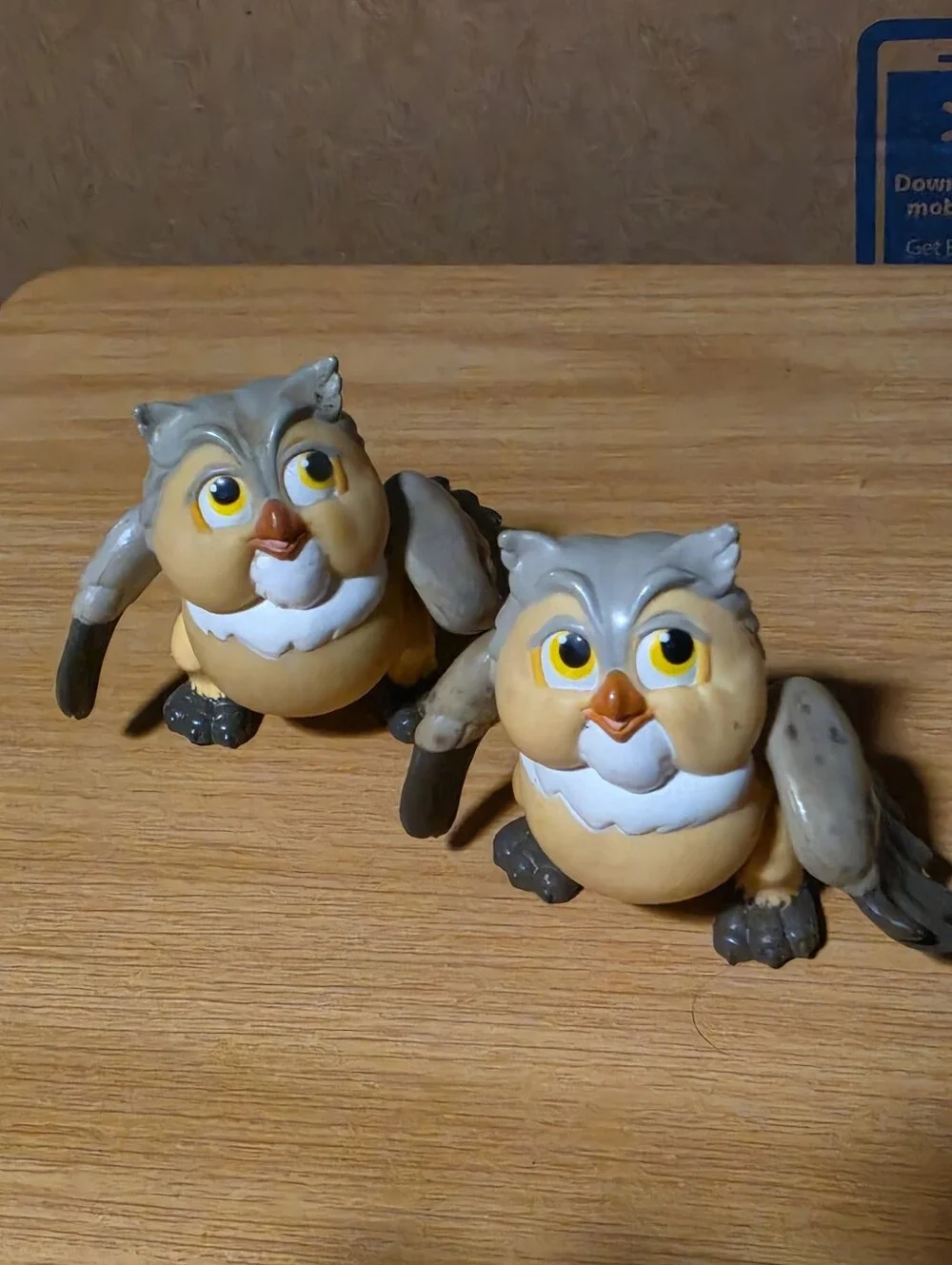 Disney Bambi McDonald's Happy Meal Toy Vintage 1988 Friend Owl - Picture 2 of 3